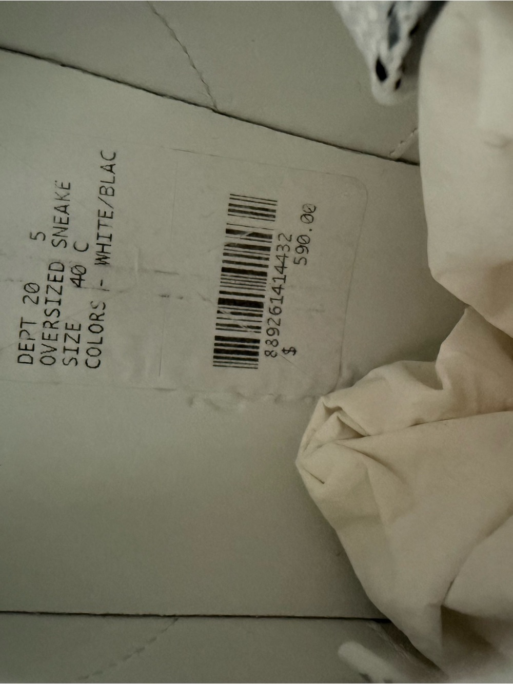 Alexander McQueen White Sneakers with Black Heel Tab - Picture 12 of 13